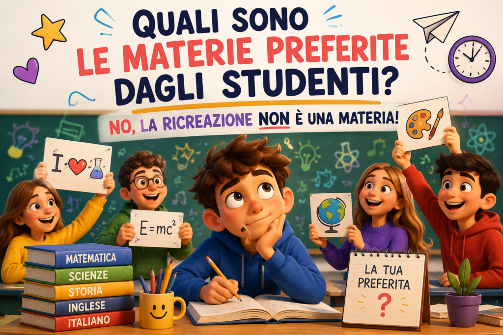 Quali sono le materie preferite dagli studenti? (no la ricreazione non è una materia)