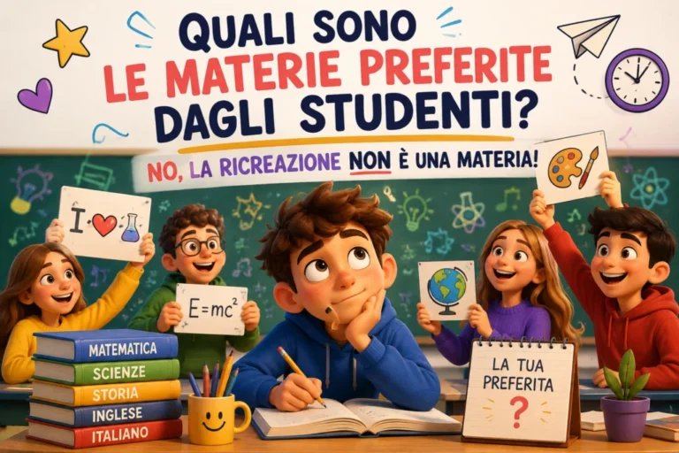 Quali sono le materie preferite dagli studenti? (no la ricreazione non è una materia)