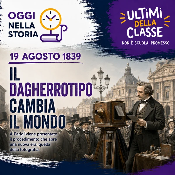 19 agosto 1839, presentazione del dagherrotipo e nascita della fotografia