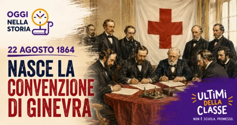 22 agosto 1864, delegati firmano la prima Convenzione di Ginevra
