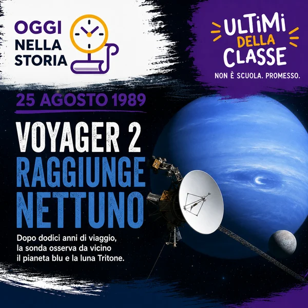 25 agosto 1989, Voyager 2 raggiunge Nettuno e osserva Tritone
