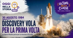 30 agosto 1984, lo Space Shuttle Discovery decolla per la sua prima missione STS-41D