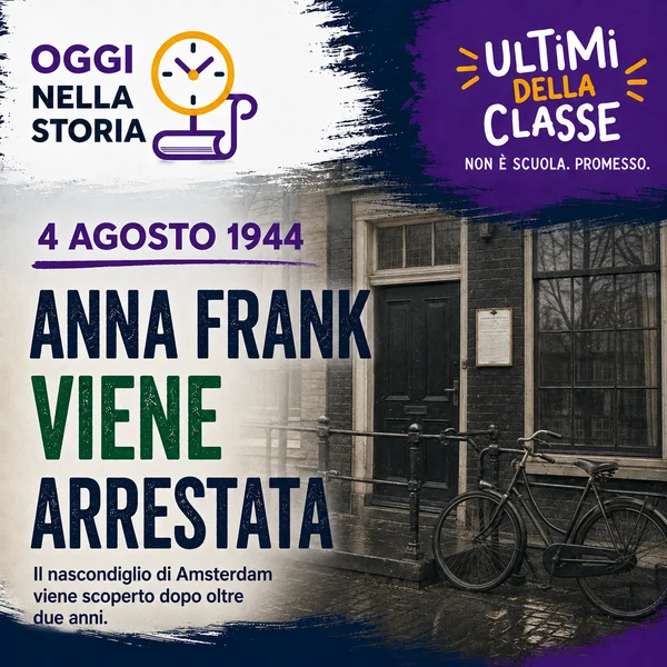 4 Agosto 1944: Anna Frank viene arrestata – Oggi nella storia