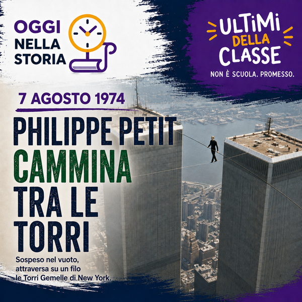 7 Agosto 1974: Philippe Petit cammina tra le Torri Gemelle – Oggi nella storia