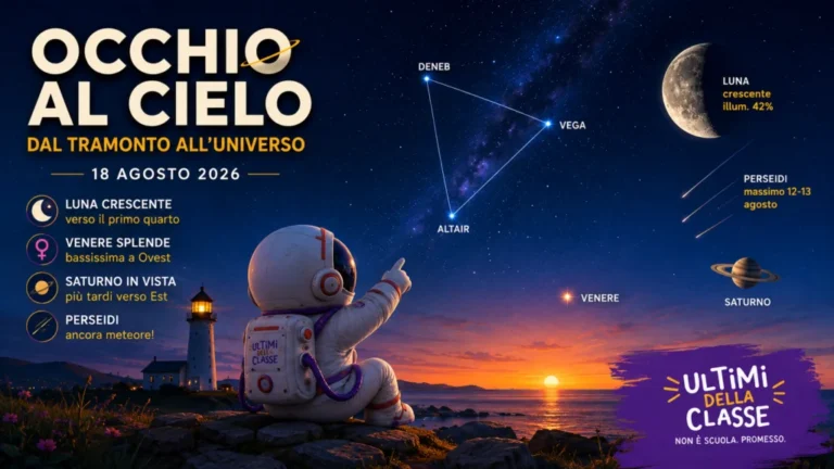 Occhi al cielo: cosa succede lassù — 18 agosto 2026