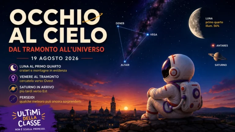 Occhi al cielo: cosa succede lassù — 19 agosto 2026