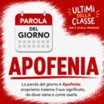 Copertina della parola del giorno Apofenia