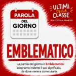 Copertina della parola del giorno Emblematico