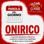 Copertina della parola del giorno Onirico