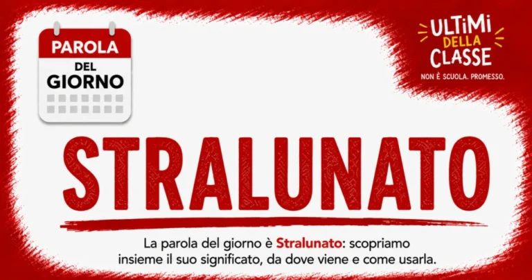 Copertina della parola del giorno Stralunato