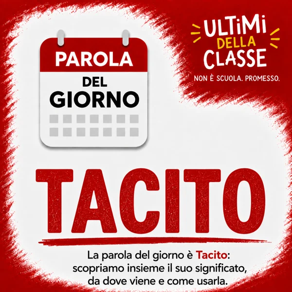 Copertina della parola del giorno Tacito