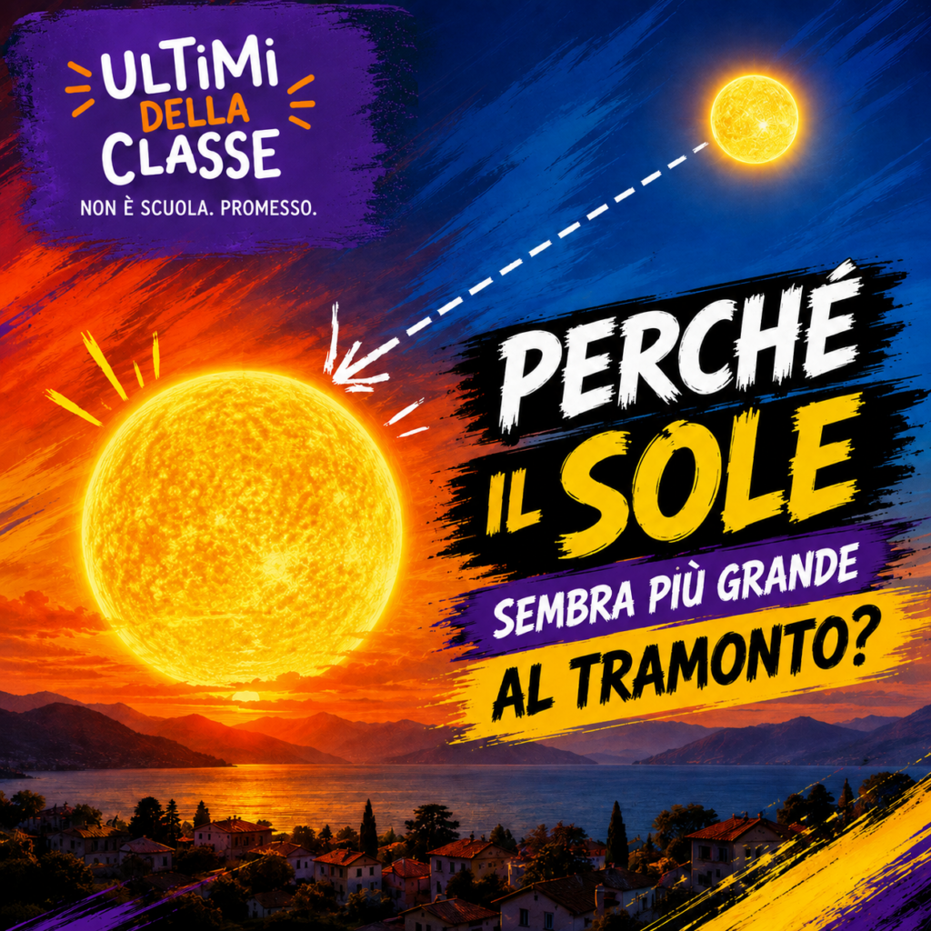 Il Sole sembra più grande al tramonto per un’illusione ottica