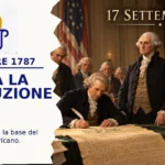 Il 17 settembre 1787 viene firmata a Philadelphia la Costituzione degli Stati Uniti, base del nuovo governo federale.