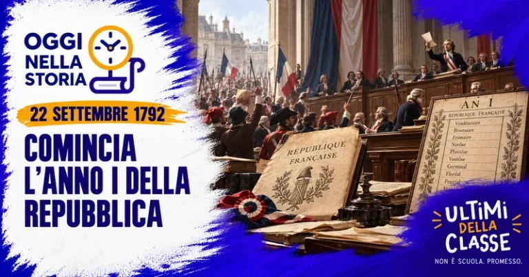 22 settembre 1792 – Comincia l’Anno I della Repubblica