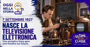 7 settembre 1927, Philo Farnsworth prova il primo sistema televisivo completamente elettronico