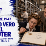 9 settembre 1947, tecnici del Mark II osservano la falena trovata in un relè