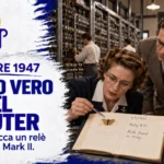 9 settembre 1947, tecnici del Mark II osservano la falena trovata in un relè