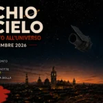 Copertina Occhi al cielo del 08 settembre 2026 con Luna calante, Venere, Saturno e Hubble e la superbolla gigante