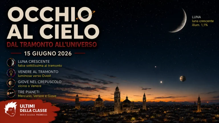 Copertina Occhi al cielo del 15 giugno 2026 con Luna e cielo di Padova