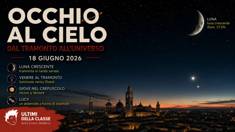 Copertina Occhi al cielo del 18 giugno 2026 con Luna e cielo di Padova