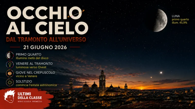 Copertina Occhi al cielo del 21 giugno 2026 con Luna e cielo di Padova