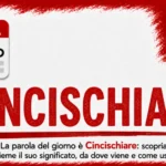 Cincischiare significato: copertina della parola del giorno