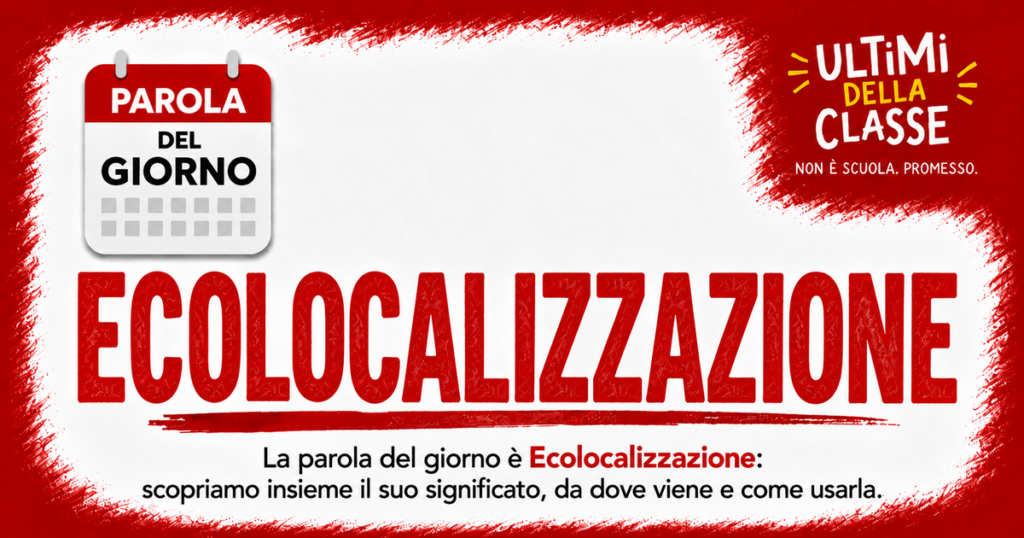 Ecolocalizzazione significato: copertina della parola del giorno