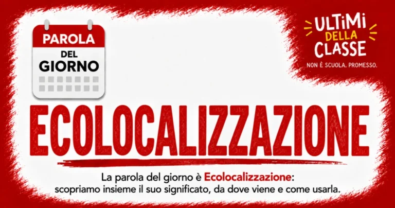 Ecolocalizzazione significato: copertina della parola del giorno