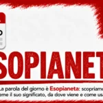 Esopianeta significato: copertina della parola del giorno