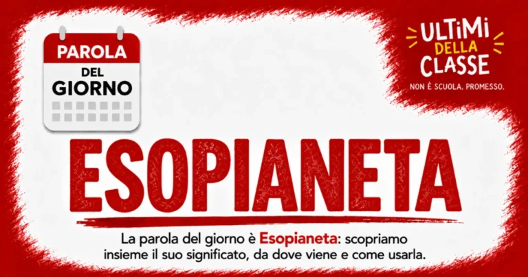 Esopianeta significato: copertina della parola del giorno