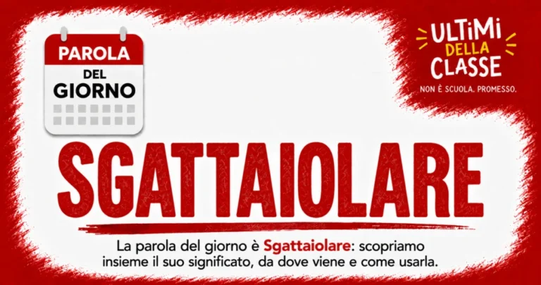 Sgattaiolare significato: copertina della parola del giorno