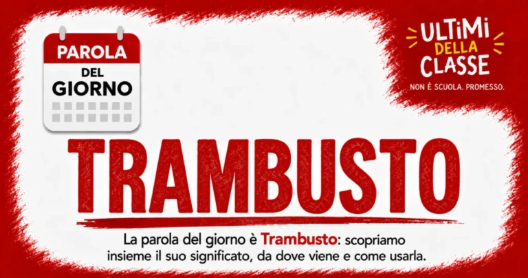 Trambusto, parola del giorno: significato, etimologia ed esempi